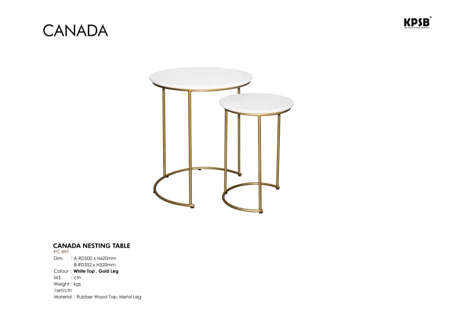CANADA NESTING TABLE